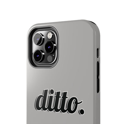 Ditto. Tough Phone Case — Retro Script Protective Phone Cover