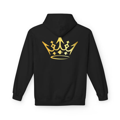 Gold Royalty Crown Hoodie - Minimal Luxe Pullover