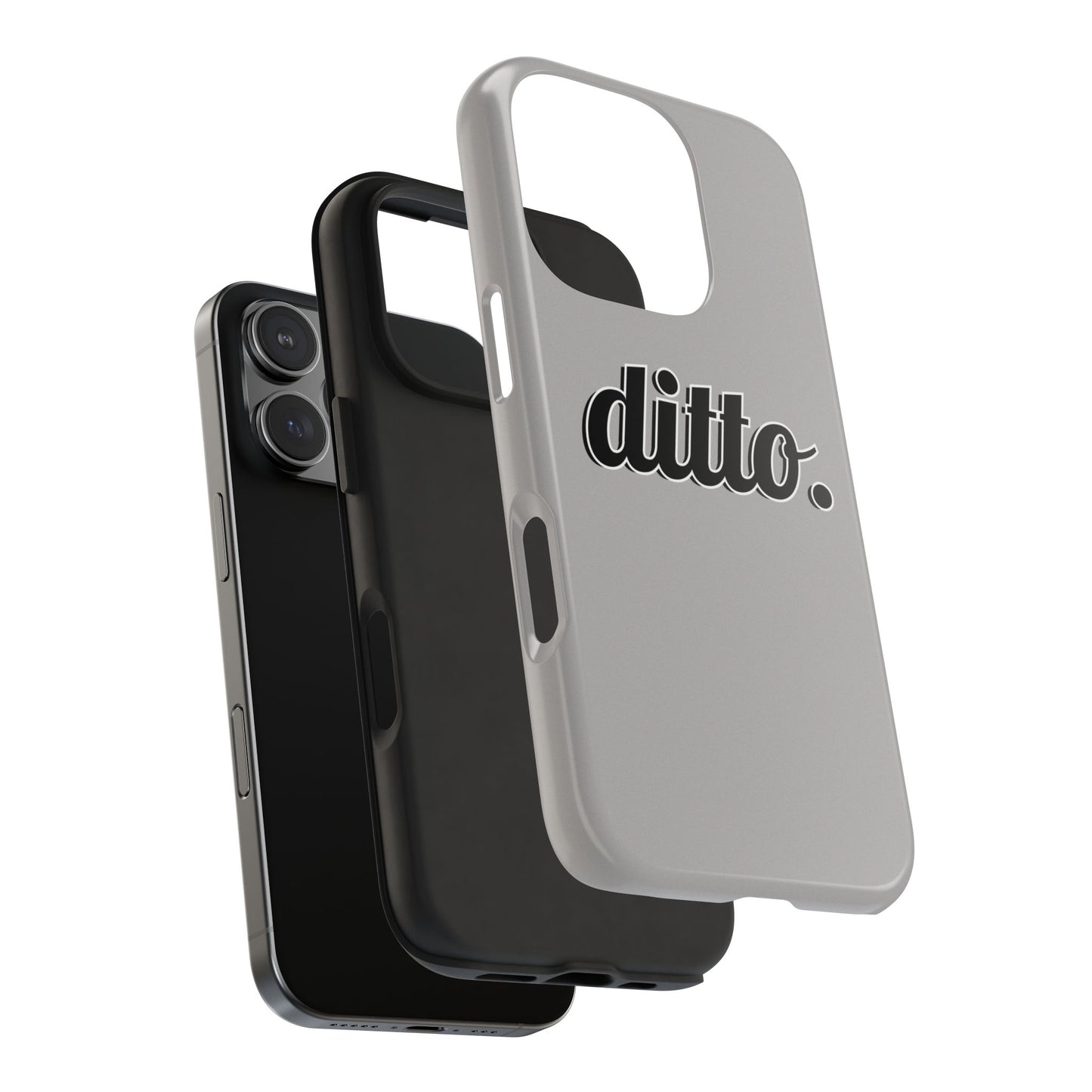 Ditto. Tough Phone Case — Retro Script Protective Phone Cover