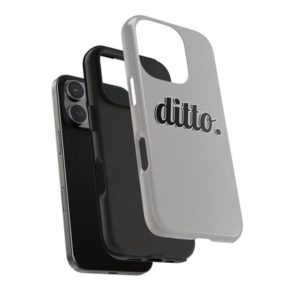 Ditto. Tough Phone Case — Retro Script Protective Phone Cover