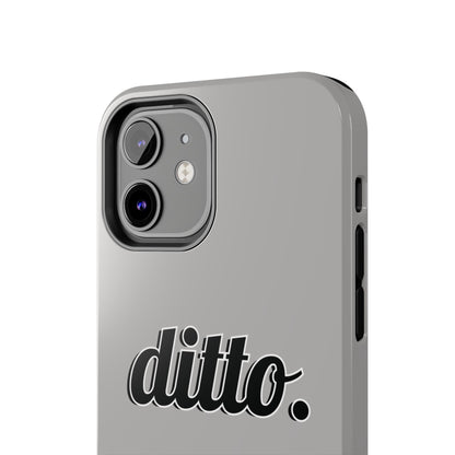 Ditto. Tough Phone Case — Retro Script Protective Phone Cover