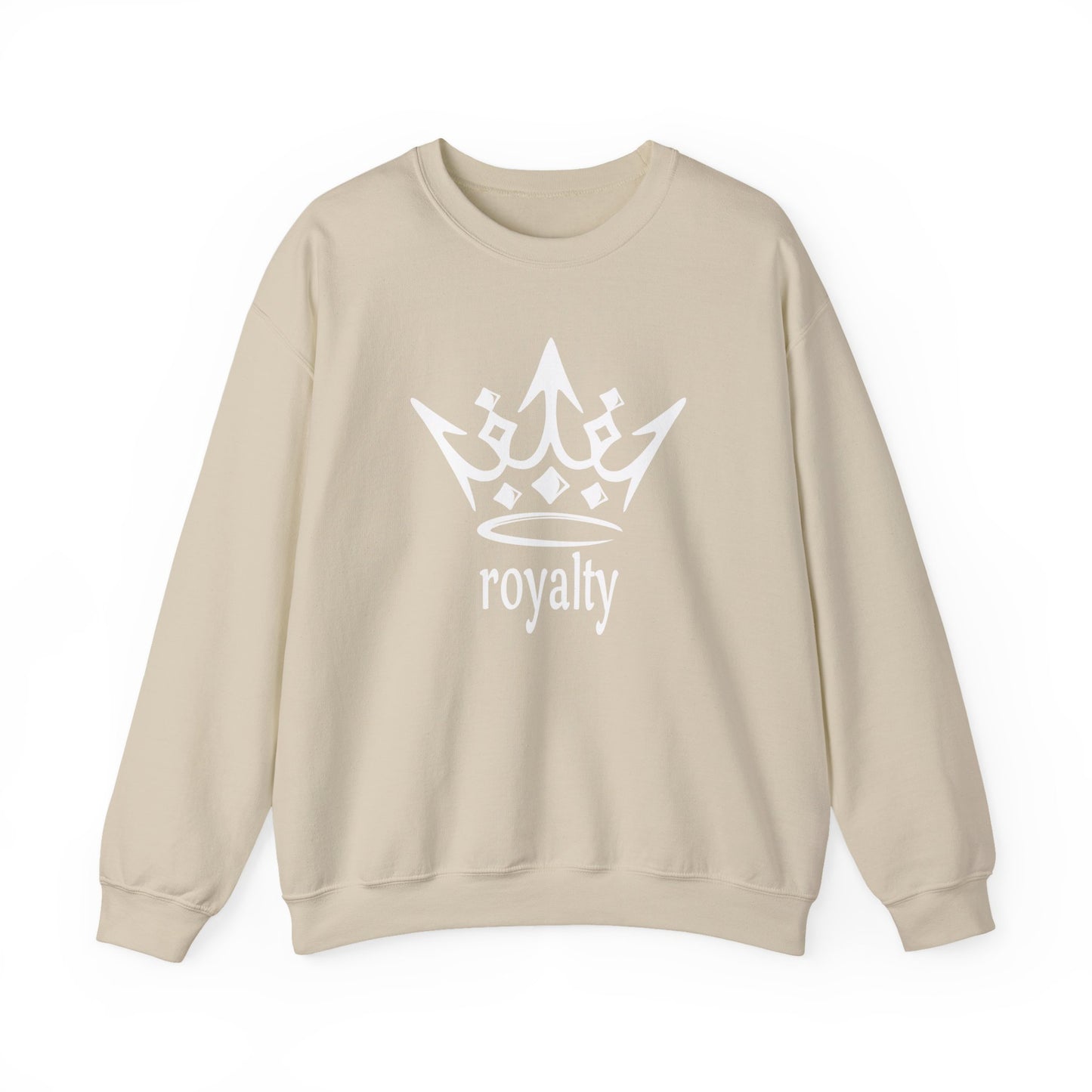 White Crown 'Royalty' – Graphic Crewneck for Regal Style
