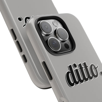 Ditto. Tough Phone Case — Retro Script Protective Phone Cover
