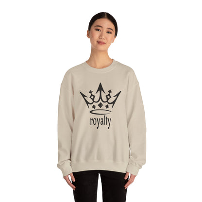 Royalty Crown Sweatshirt — 'royalty' Graphic Crewneck
