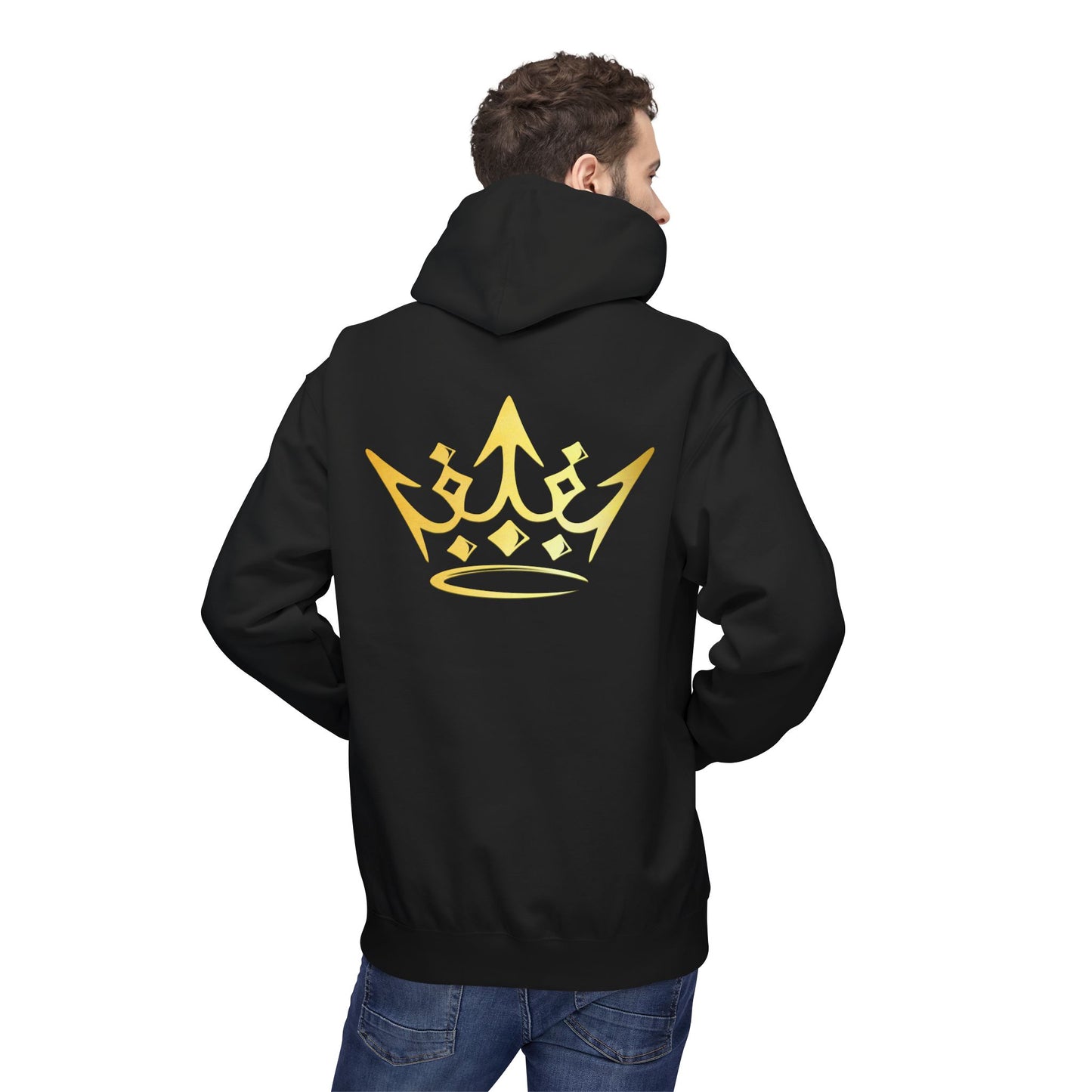 Gold Royalty Crown Hoodie - Minimal Luxe Pullover