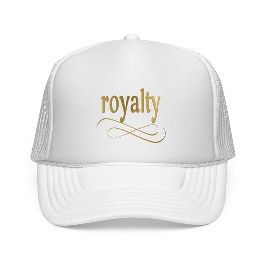 Gold Royalty Script Trucker Cap – Gold Script Mesh Hat